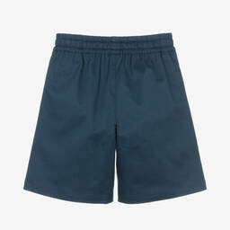 Dolce & Gabbana-Boys Blue Cotton Crossover DG Shorts | Childrensalon Outlet