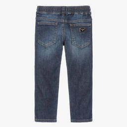 Dolce & Gabbana-Boys Blue Cotton Denim Jeans | Childrensalon Outlet