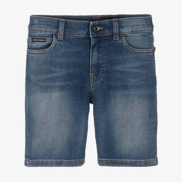 Dolce & Gabbana-Boys Blue Cotton Denim Shorts | Childrensalon Outlet