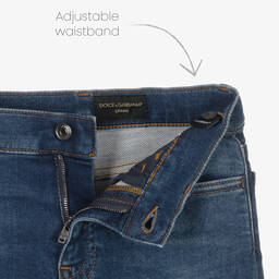 Dolce & Gabbana-Boys Blue Cotton Denim Shorts | Childrensalon Outlet