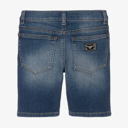 Dolce & Gabbana-Boys Blue Cotton Denim Shorts | Childrensalon Outlet