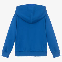 Dolce & Gabbana-Boys Blue Cotton Zip-Up Top | Childrensalon Outlet