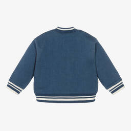 Dolce & Gabbana-Boys Blue Crossover DG Bomber Jacket | Childrensalon Outlet