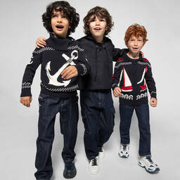 Dolce & Gabbana-Синие джинсы для мальчиков | Childrensalon Outlet