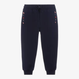 Dolce & Gabbana-بنطلون رياضي قطن جيرسي لون كحلي للاولاد | Childrensalon Outlet