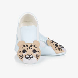 Dolce & Gabbana-Boys Blue Leather Safari Walkers | Childrensalon Outlet