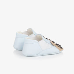 Dolce & Gabbana-Boys Blue Leather Safari Walkers | Childrensalon Outlet