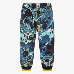 Dolce & Gabbana-Boys Blue Marble Logo Joggers | Childrensalon Outlet