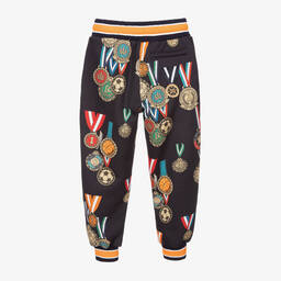 Dolce & Gabbana-جوغرز قطن لون أسود للأولاد | Childrensalon Outlet