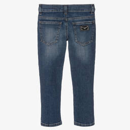 Dolce & Gabbana-Boys Blue Slim Fit Denim Jeans | Childrensalon Outlet