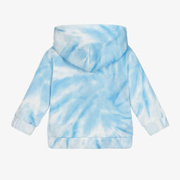 Dolce & Gabbana-Бело-голубой топ на молнии с эффектом тай-дай | Childrensalon Outlet