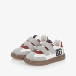 Dolce & Gabbana-Boys Calf Suede Leather Trainers | Childrensalon Outlet
