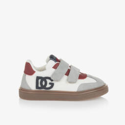 Dolce & Gabbana-Boys Calf Suede Leather Trainers | Childrensalon Outlet