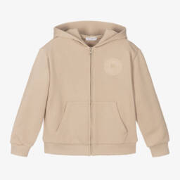 Dolce & Gabbana-Boys Cotton Beige Zip Hoodie | Childrensalon Outlet