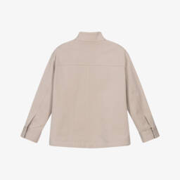 Dolce & Gabbana-Boys Cotton Beige Zip Jacket | Childrensalon Outlet