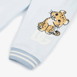 Dolce & Gabbana-Boys Cotton Blue Leopard Trousers | Childrensalon Outlet