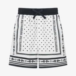 Dolce & Gabbana-شورت قطني للأولاد بلمسة باندا | Childrensalon Outlet