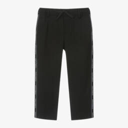 Dolce & Gabbana-Boys Dark Wool Twill Trousers | Childrensalon Outlet