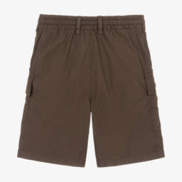 Dolce & Gabbana-Boys Deep Brown Cargo Shorts | Childrensalon Outlet
