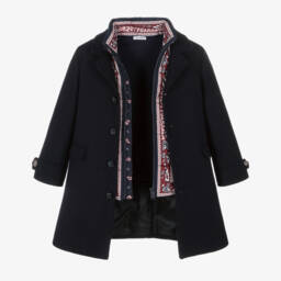 Dolce & Gabbana-Boys Dual-Style Woollen Coat | Childrensalon Outlet