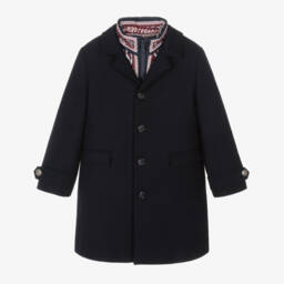 Dolce & Gabbana-Boys Dual-Style Woollen Coat | Childrensalon Outlet