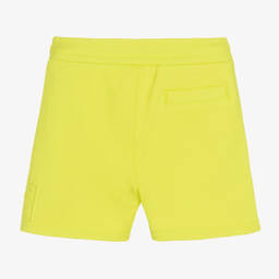Dolce & Gabbana-Boys Green Embossed Logo Cotton Shorts | Childrensalon Outlet