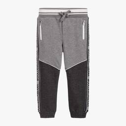 Dolce & Gabbana-Boys Grey Cotton Joggers | Childrensalon Outlet