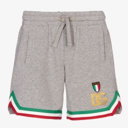 Dolce & Gabbana-Boys Grey Jersey Shorts | Childrensalon Outlet