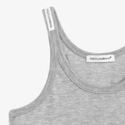 Dolce & Gabbana-Серые майки для мальчиков (2шт.) | Childrensalon Outlet