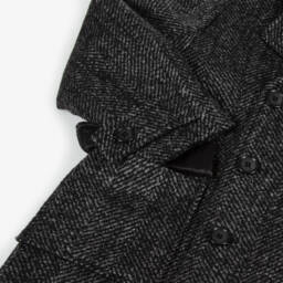 Dolce & Gabbana-Boys Herringbone Wool Jacket | Childrensalon Outlet