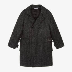 Dolce & Gabbana-Boys Herringbone Wool Jacket | Childrensalon Outlet