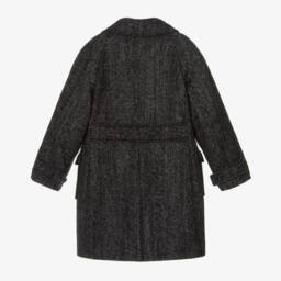Dolce & Gabbana-Boys Herringbone Wool Jacket | Childrensalon Outlet