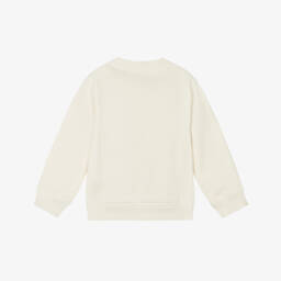 Dolce & Gabbana-Кремовый хлопковый свитшот для мальчиков в стиле колледж | Childrensalon Outlet