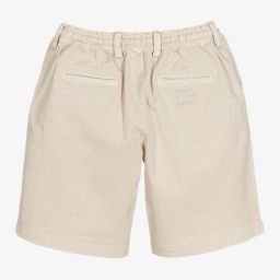 Dolce & Gabbana-Boys Ivory Cotton Shorts | Childrensalon Outlet