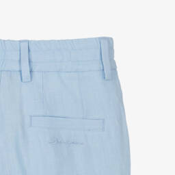 Dolce & Gabbana-Boys Light Blue Tailored Shorts | Childrensalon Outlet
