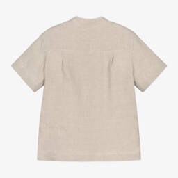 Dolce & Gabbana-Boys Linen Short Sleeve Top | Childrensalon Outlet