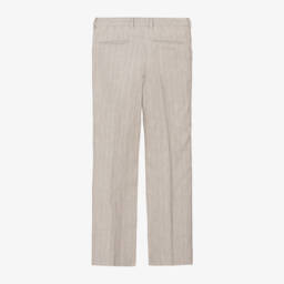 Dolce & Gabbana-Boys Linen Striped Trousers | Childrensalon Outlet