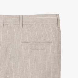Dolce & Gabbana-Boys Linen Striped Trousers | Childrensalon Outlet