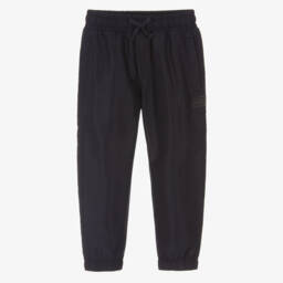 Dolce & Gabbana-Boys Luxe Navy Lounge Trousers | Childrensalon Outlet