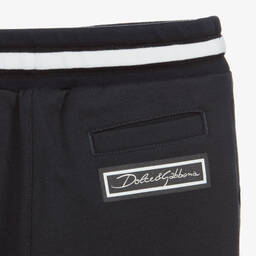 دولتشي آند غابانا-جوغرز قطن جيرسي لون كحلي للأولاد | Childrensalon Outlet