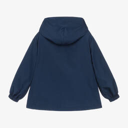 Dolce & Gabbana-Boys Navy Blue Hooded Jacket | Childrensalon Outlet