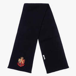 Dolce & Gabbana-Boys Navy Blue Knitted Scarf | Childrensalon Outlet