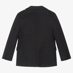 Dolce & Gabbana-Синий шерстяной блейзер | Childrensalon Outlet