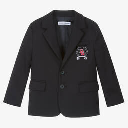 Dolce & Gabbana-Синий шерстяной блейзер | Childrensalon Outlet
