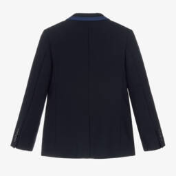 Dolce & Gabbana-Boys Navy Wool Blazer | Childrensalon Outlet