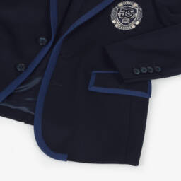 Dolce & Gabbana-Boys Navy Wool Blazer | Childrensalon Outlet