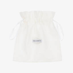 Dolce & Gabbana-صنادل جلد شامواه للأولاد بلون المحيط | Childrensalon Outlet