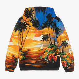 Dolce & Gabbana-Boys Orange & Blue Hawaii Zip-Up Top | Childrensalon Outlet