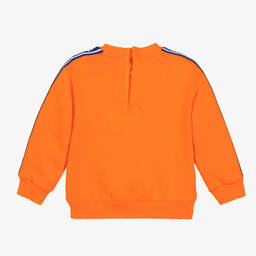 Dolce & Gabbana-Boys Orange Cotton DG Sweatshirt | Childrensalon Outlet