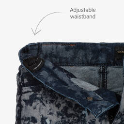 Dolce & Gabbana-Джинсовые шорты с размытым рисунком для мальчиков | Childrensalon Outlet